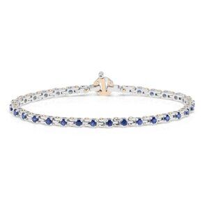 BARAKA Men's BR314031BRZA200302 Gold Blue Sapphires White Diamond Bracelet
